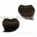 100 human hair clip bangs